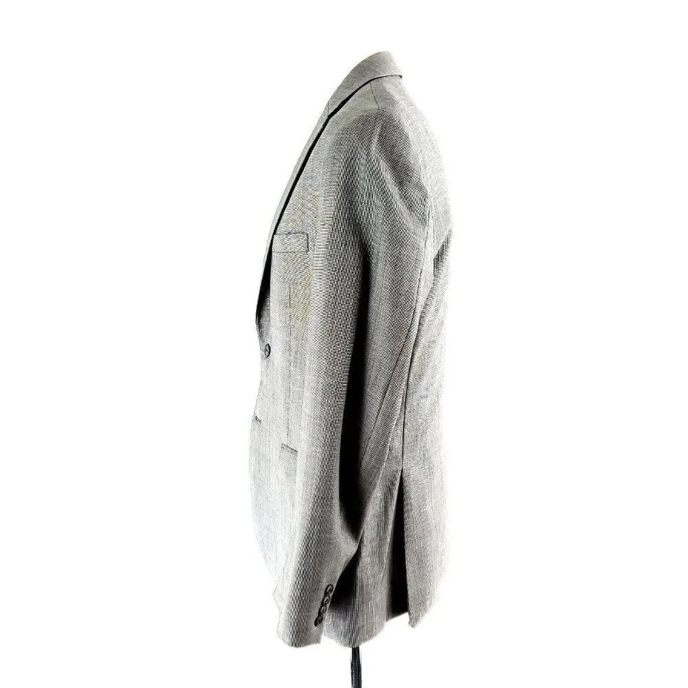Joseph Jos A Bank Wool 2 Button‎ Blazer 38R Gray Star Check Tagged 41L